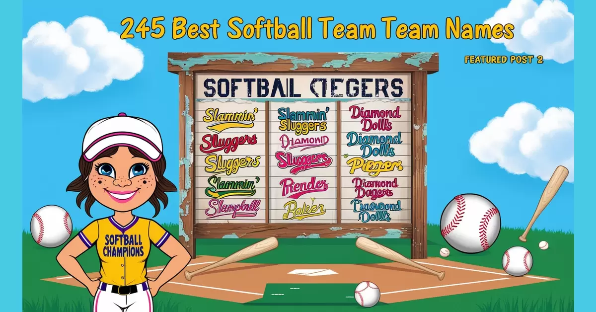 245 Best Softball Team Names