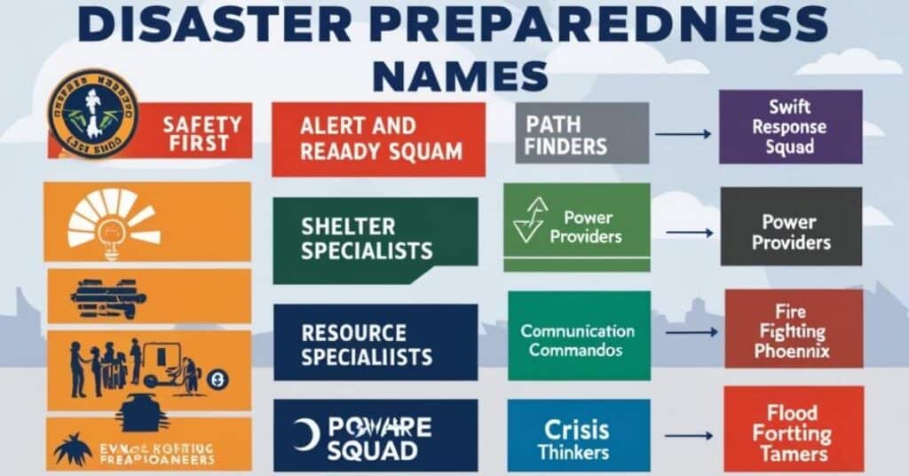 Disaster Preparedness Names