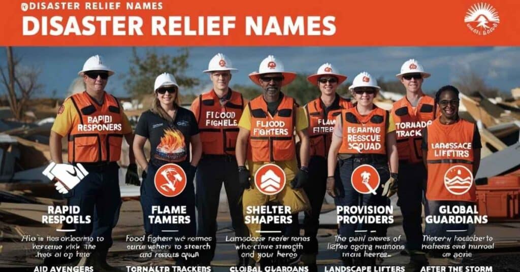 Disaster Relief Names