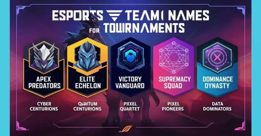 Esports Team Names For Tournaments