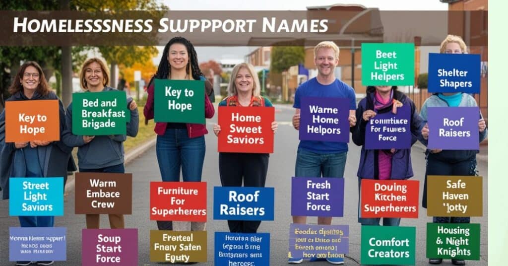 Homelessness Support Names