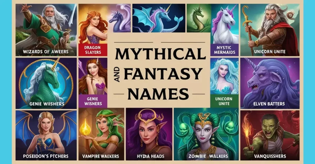 Mythical and Fantasy Names