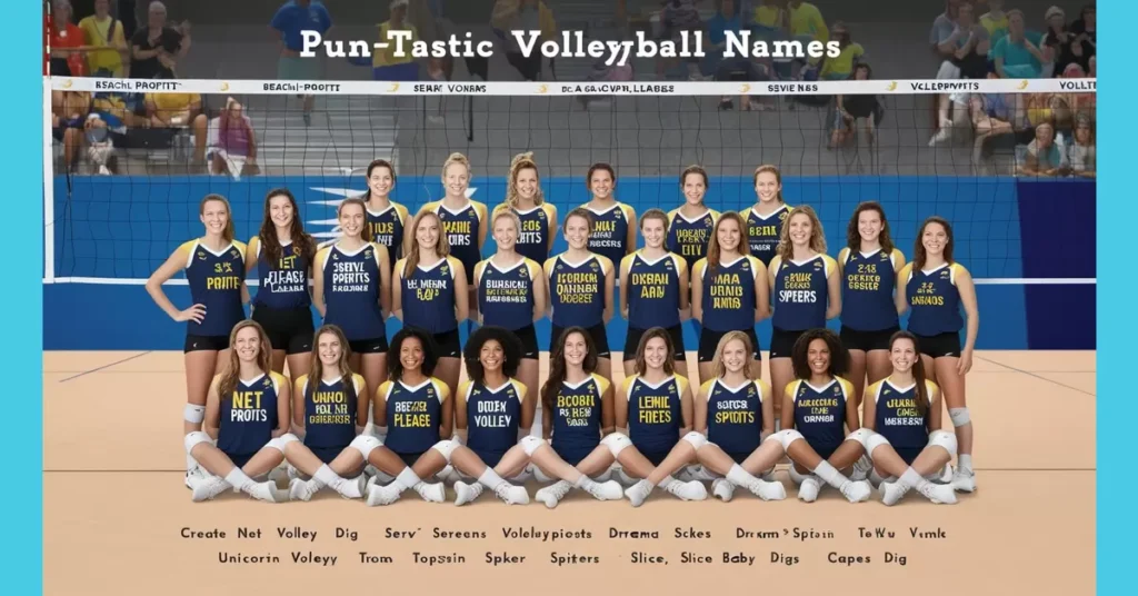 Pun-tastic Volleyball Names