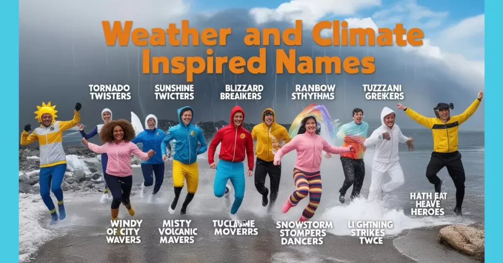 Weather and Climate Inspired Names