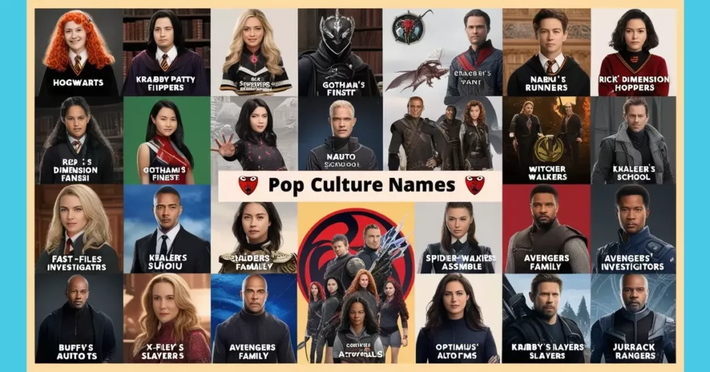 🎭 Pop Culture Names