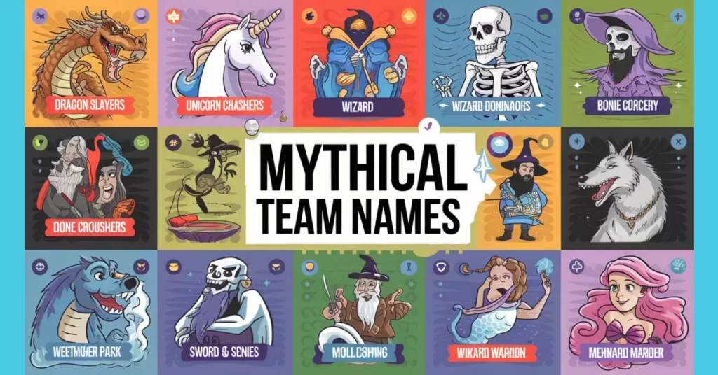 🦖 Mythical Team Names 🐉