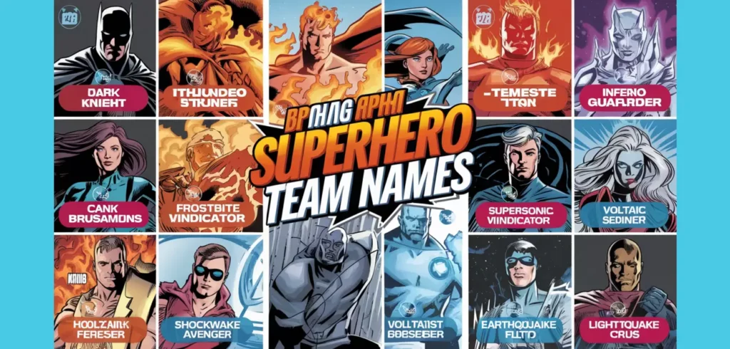 🦸‍♂️ Superhero Team Names 🦸‍♀️