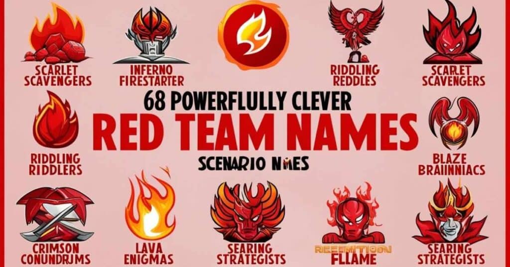 68 Powerfully Clever Red Team Names