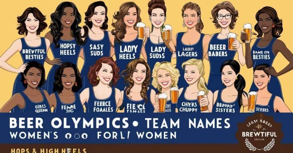 Beer Olympics Team Names for Women