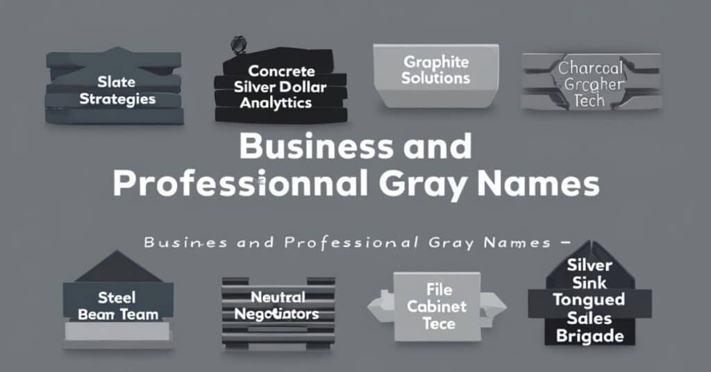 Business and Professional Gray Names