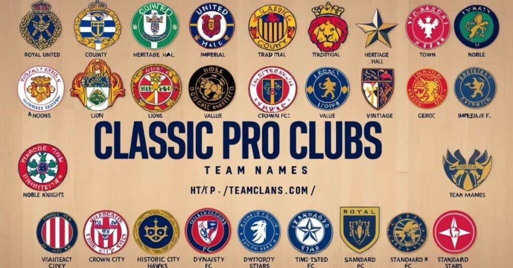 Classic Pro Clubs Team Names