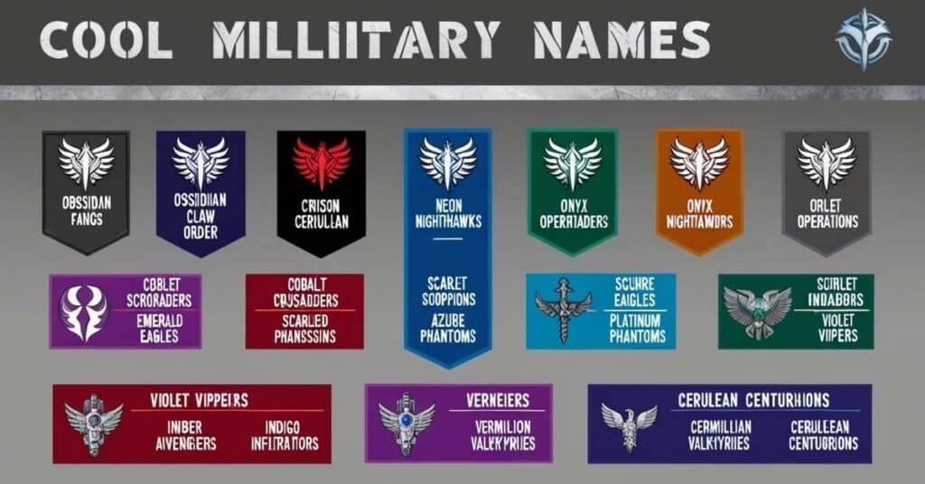 Cool Military Team Names