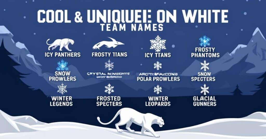 Cool & Unique White Team Names