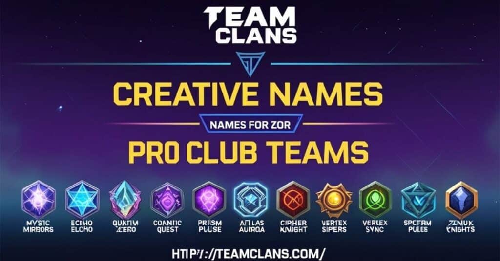 Creative Names for Pro Club Teams