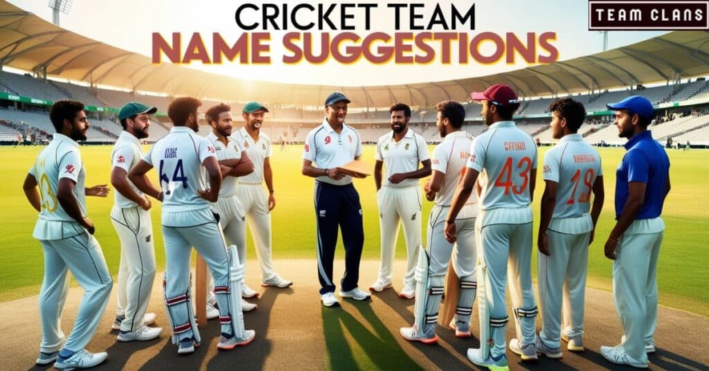 Cricket Team Name Suggestions