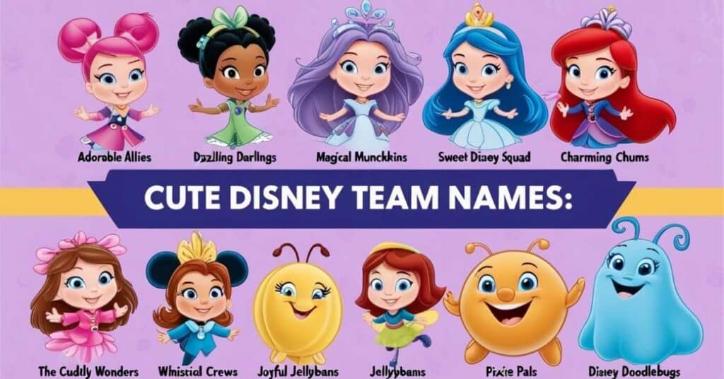 Cute Disney Team Names