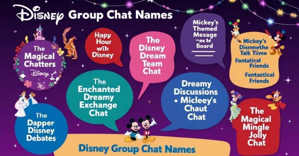 Disney Group Chat Names