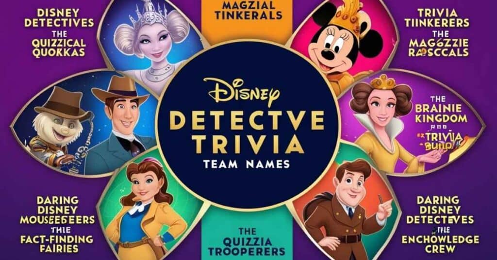 Disney Trivia Team Names