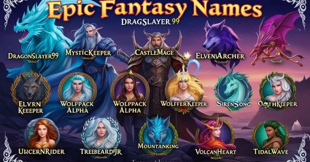 Epic Fantasy Names