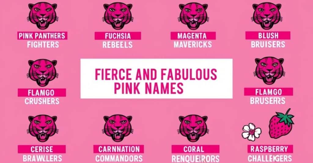 Fierce and Fabulous Pink Names