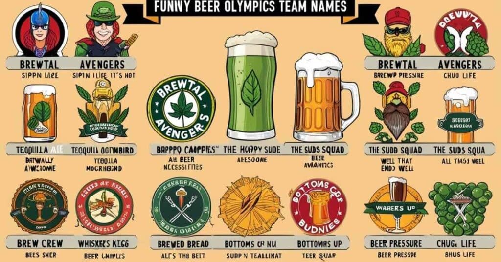 Funny Beer Olympics Team Names