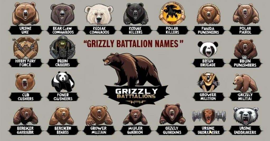 Grizzly Battalion Names