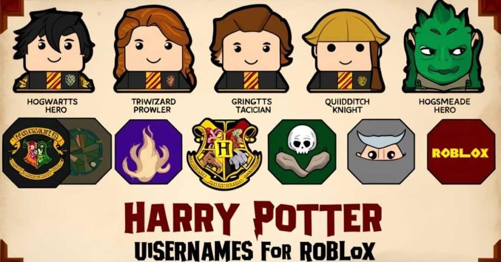 Harry Potter Usernames for Roblox