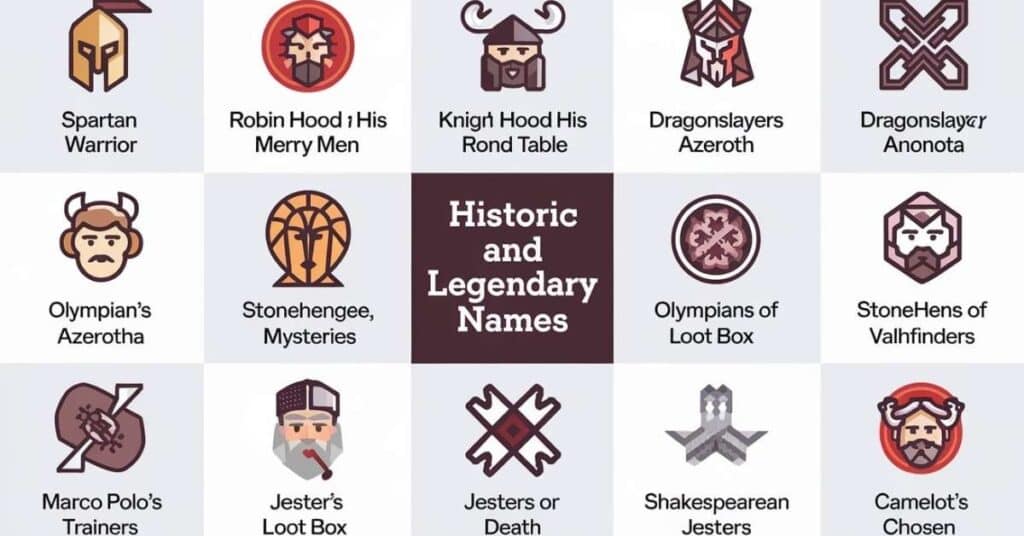 Historic and Legendary Names