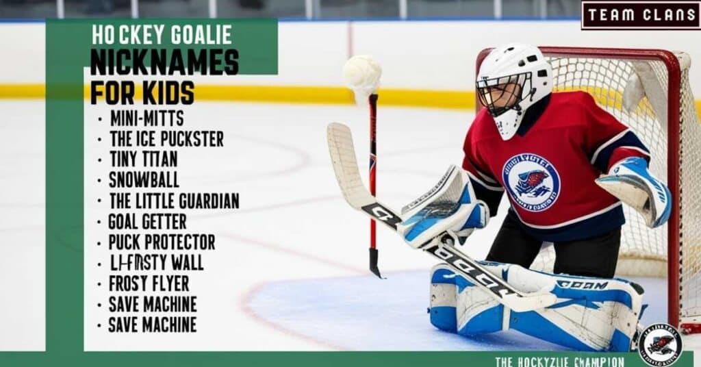 Hockey Goalie Nicknames for Kids