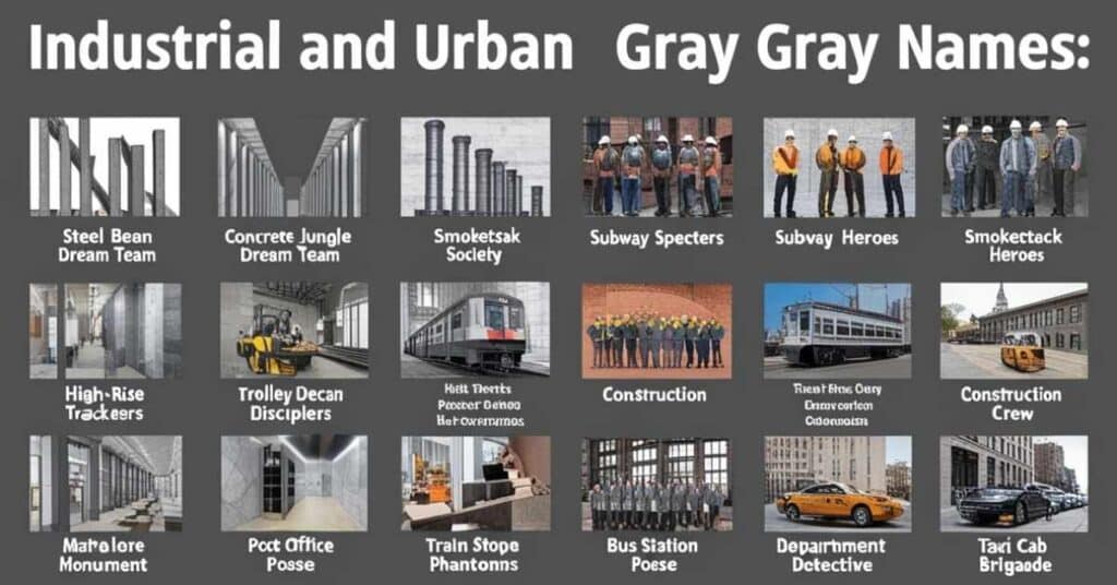 Industrial and Urban Gray Names