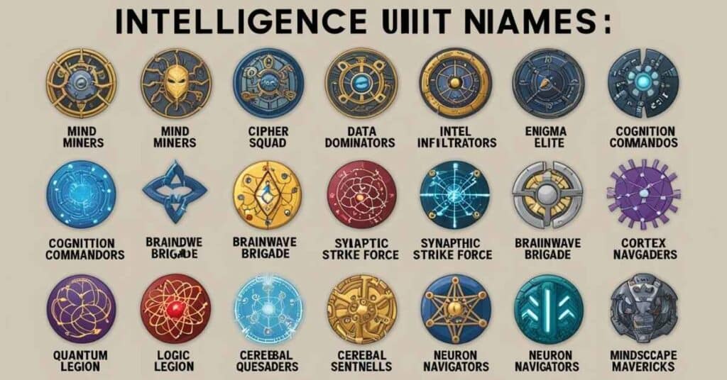 Intelligence Unit Names