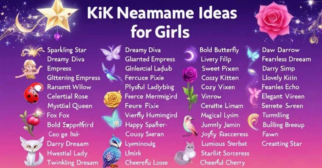 Kik Username Ideas for Girls