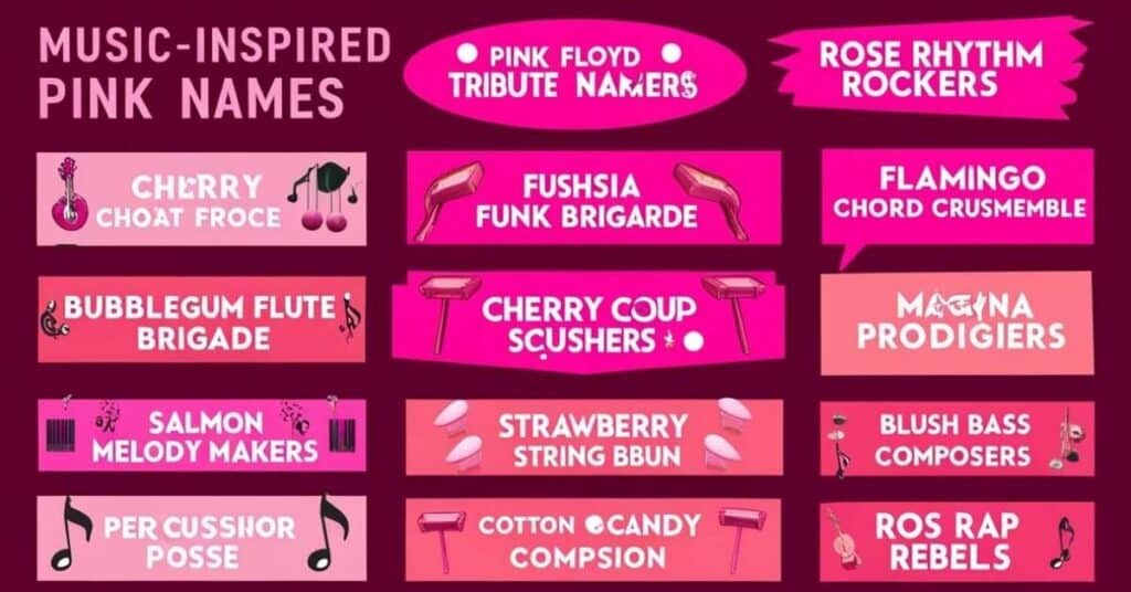 Music-Inspired Pink Names