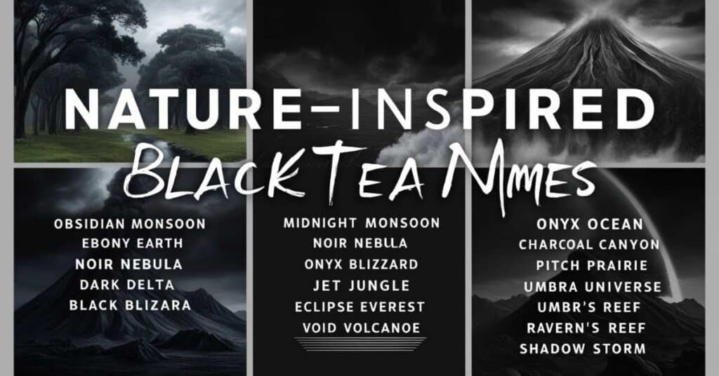 Nature-Inspired Black Team Names