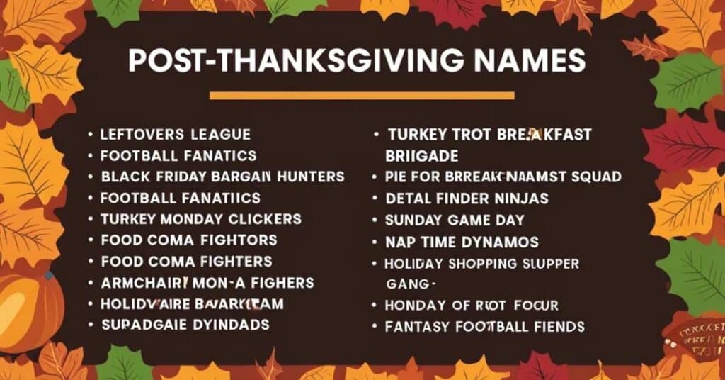 Post-Thanksgiving Names