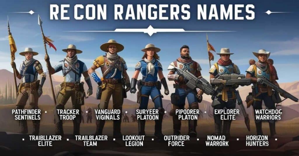 Recon Rangers Names