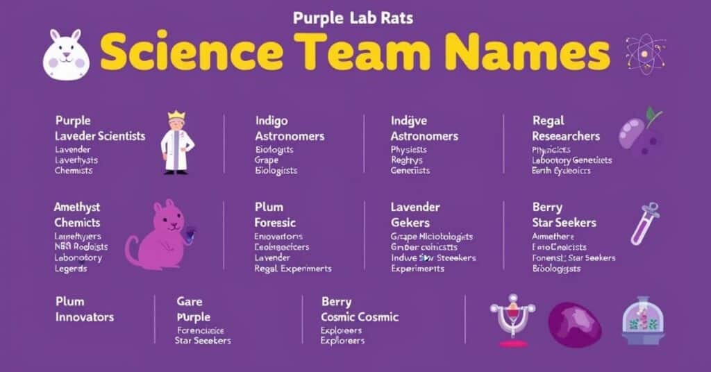 Science Team Names