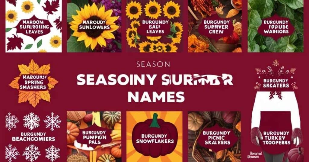 Seasonal Team Names