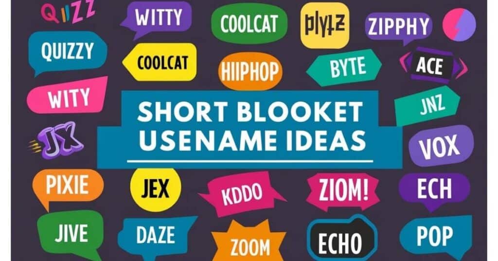 Short Blooket Username Ideas