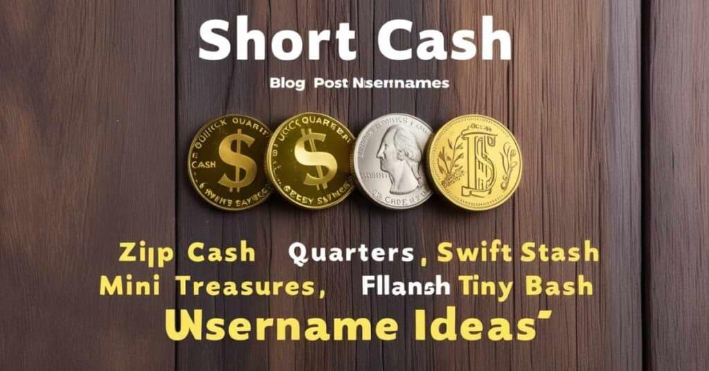 Short Cash Username Ideas