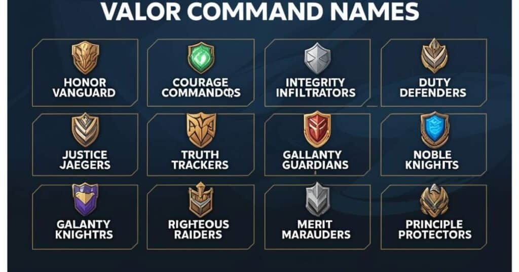 Valor Command Names