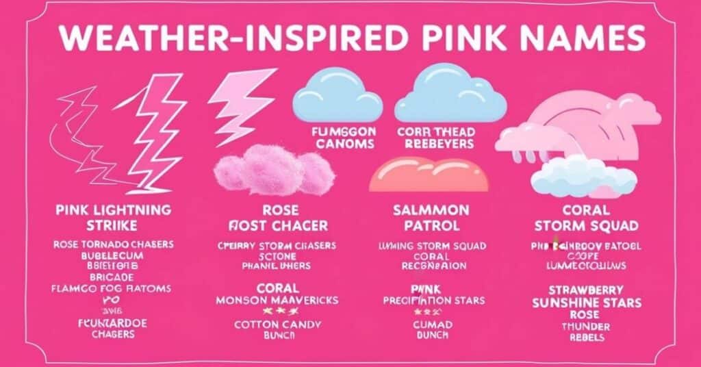 Weather-Inspired Pink Names