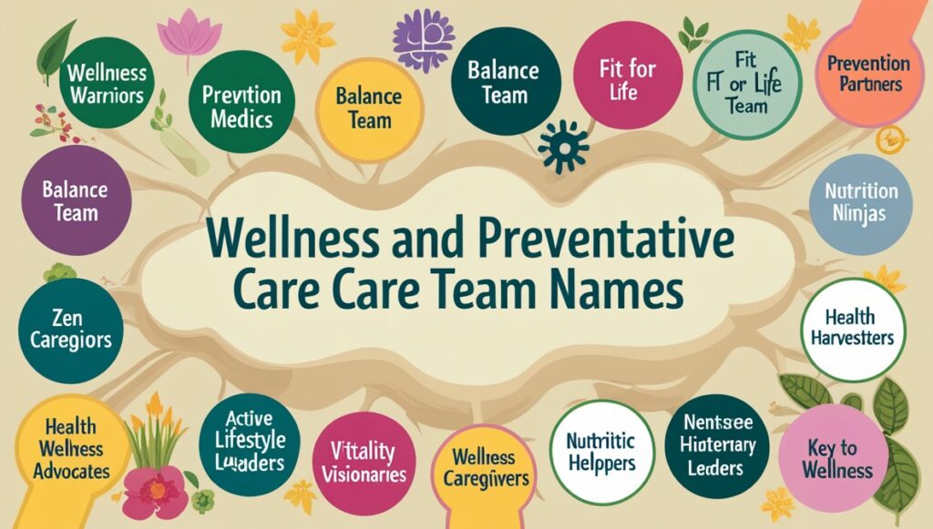 Wellness and Preventative Care Team Names