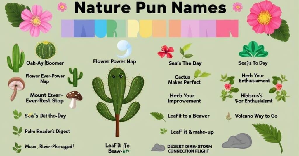 🌿 Nature Pun Names