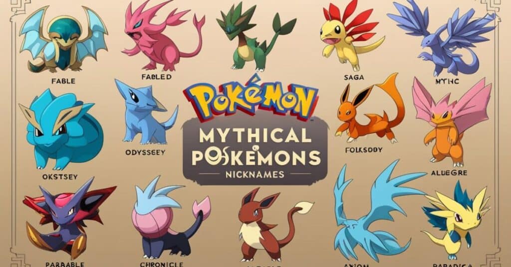 🎭 Mythical Pokémon Nicknames