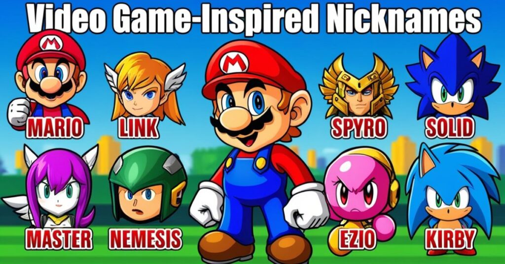 🎮 Video Game-Inspired Nicknames