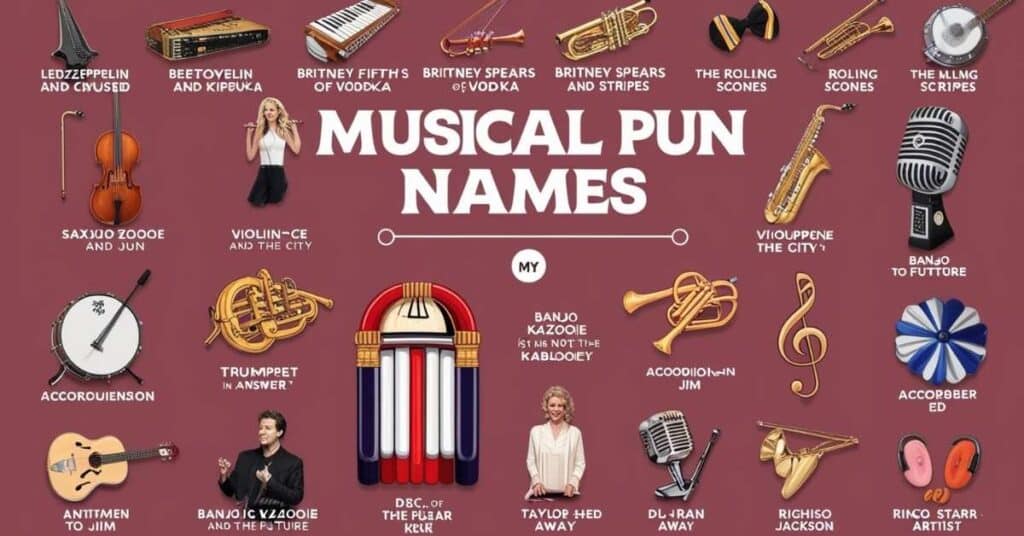 🎵 Musical Pun Names