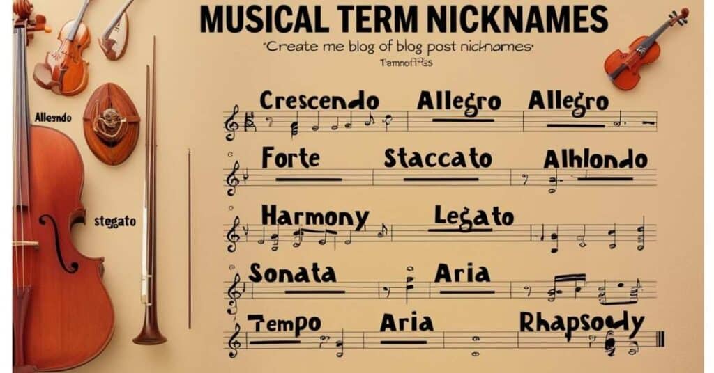 🎵 Musical Term Nicknames