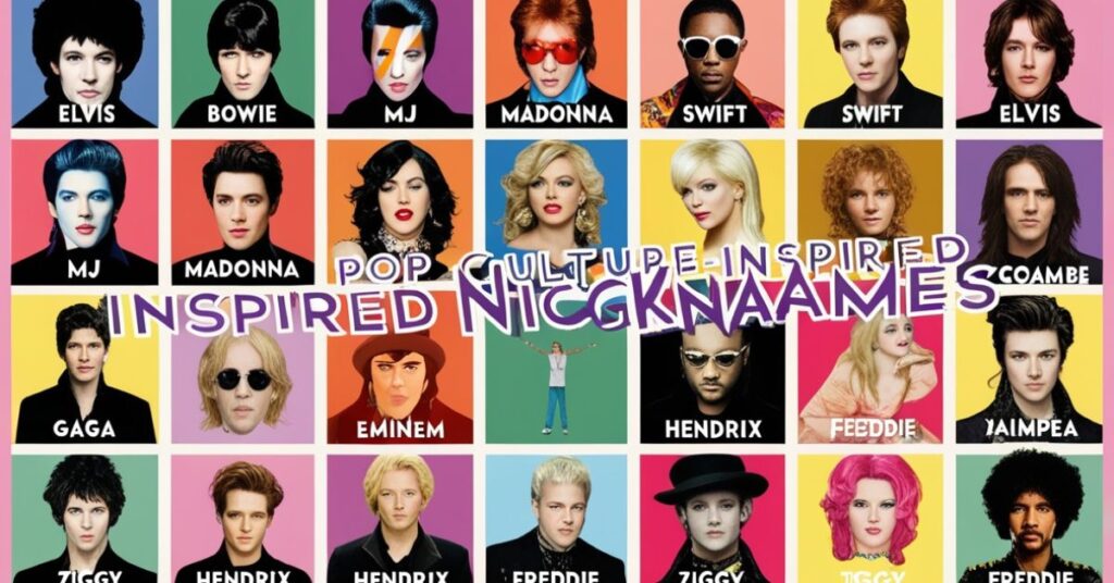 🎶 Pop Culture-Inspired Nicknames