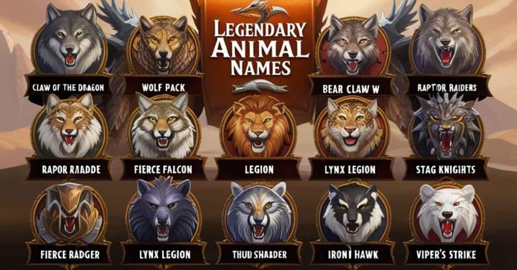 🐉 Legendary Animal Names